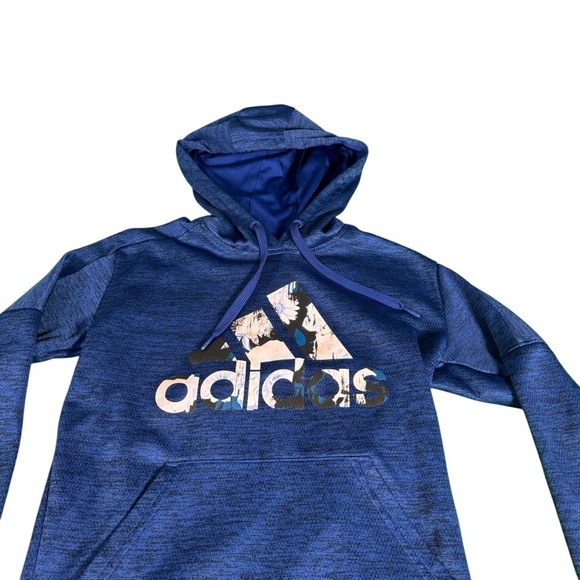 Adidas Floral Badge of Sport (BOS) Hooded Sweatshirt Size XS - Picture 2 of 13